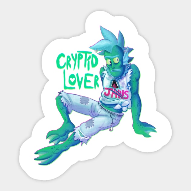 Cryptid Lover Sticker by sloppyseconds